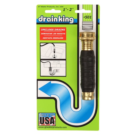 Drain King GT Water Products Drain King 0 ft. L Drain Unclogger 501